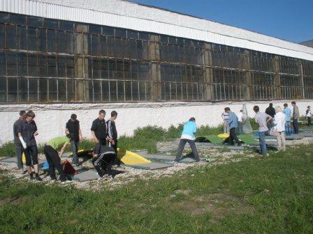 Сегодня на спортивной площадке АУ 